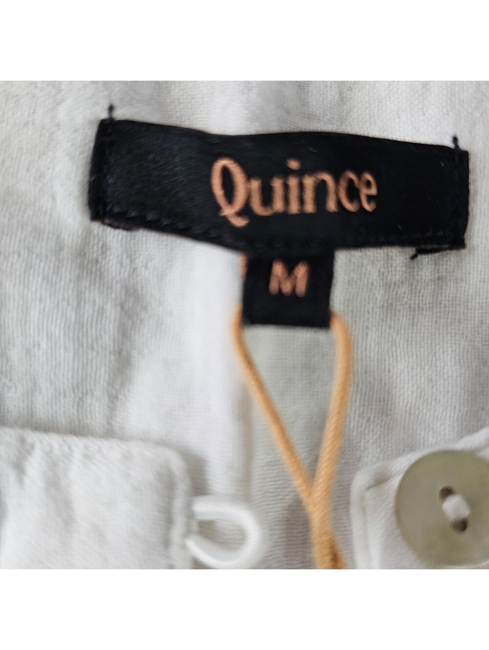 Quincy Mae 100% Organic Cotton Gauze Sleeveless Swing Dress White M - Picture 7 of 9